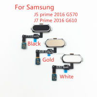 หมวกแก๊ปเซนเซอร์pcs 1ชิ้นสายเคเบิลงอได้ G570 Samsung Galaxy J5 Prime G5700 J7 G610ชั้นหนึ่ง G6100 Pembaikan ID Sentuh Ganti