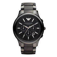 【จัดส่งฟรี】นาฬิกาของแท้  Emporio Armani นาฬิกาข้อมือผู้ชาย Ceramica Chronograph Black Dial Black  รุ่น AR1452 ของแท้ 100% 【มาพร้อมกับบรรจุภัณฑ์เดิม】สินค้ารับประกัน1ปี