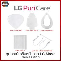 อุปกรณ์เสริมหน้ากาก LG PuriCare / Ear Band &amp; Neck Band / Face Guard / inner Cover / Face Guard size M L / UV case LG PuriCare