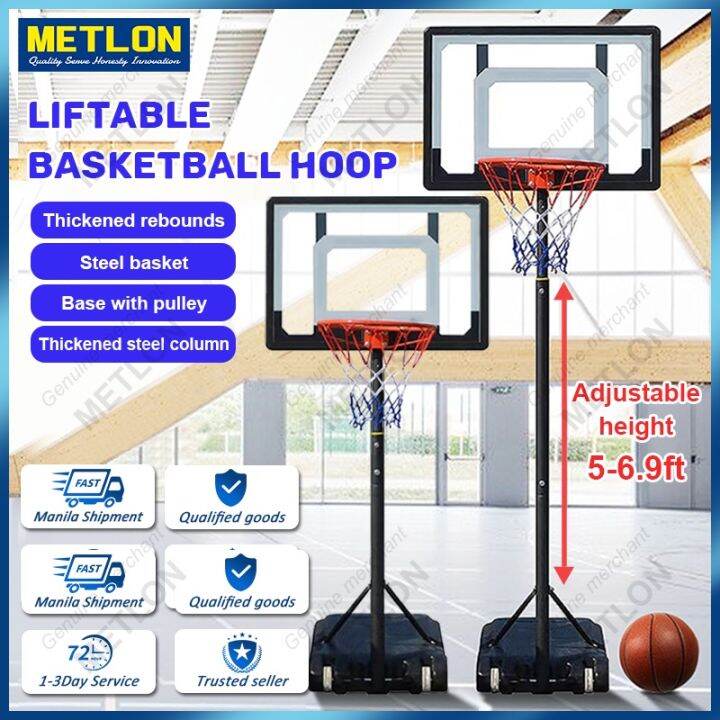 2.1M Outdoor Basketball Ring Backboard with stand Movable Height