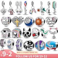 Halloween Charms Plata de ley 925 original animals kitty&amp;shoes heart charm Fit Pandora 925 Bracelet beads for jewelry making