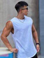 New summer training vest male new elastic sleeveless tank top running exercise breathable leisure joker tide