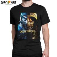 Choose Your Side T-shirts Men Mortal Kombat T Shirt Sub Zero Scorpion Mk11 Fighting Arcade Game Tee Shirt New Arrival Tops - T-shirts - AliExpress