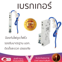 รุ่นใหม่ล่าสุด เบรกเกอร์ เบรกเกอร์ไฟฟ้า เบรกเกอร์ RCBO SIEMENS 32A 1P 6kA 30mA คุณภาพสูงมาก ผลิตจากวัสดุอย่างดี ไม่ลามไฟ รองรับมาตรฐาน มอก. Circuit Breakers จัดส่งฟรีทั่วประเทศ