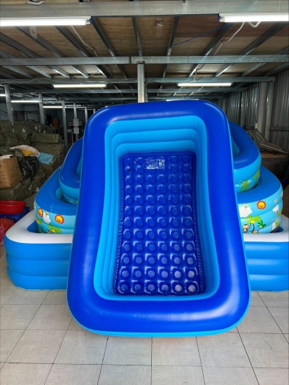 Bể bơi cho bé, bể bơi trẻ em - bể bơi phao hình chữ nhật 3 tầng, nhiều - ảnh sản phẩm 3