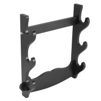 3 Tier Wall Mount Samurai Sword Katana Holder Stand Hanger Bracket Rack Display