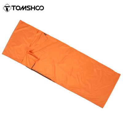 Tomshoo 70x210CM Portable Sleeping Bag Outdoor Travel Camping Hiking Polyester Pongee Healthy Sleeping Bag Liner with Pillowcase