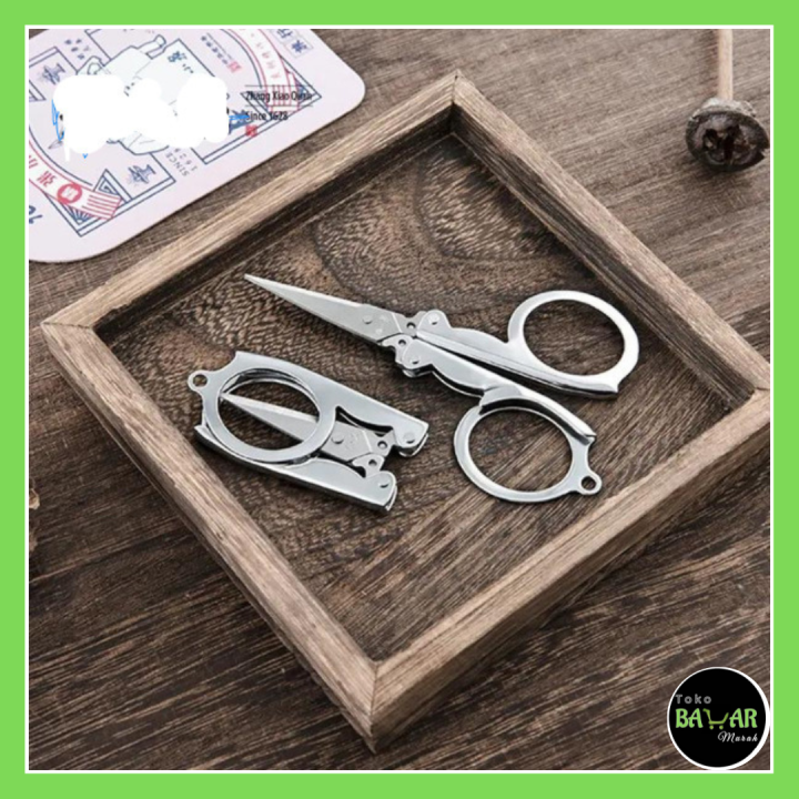 Gunting Lipat Gunting Kumis Alis Beauty Scissors Travel Packaging Gunting Cukur Kecantikan