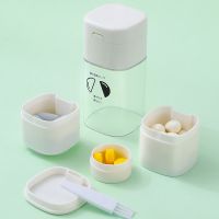 【CW】 Outdoor 5 1 Pill Crusher Cutter Splitter Grinder With Medicine Storage