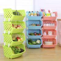 New Hot Durable Stackable Single-deck Hollow Fruit Vegetable Storage Box Colanders Strainer Kitchen Organizer Basket Shelf Racks