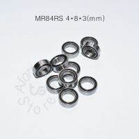 Miniature Bearing MR84RS 10 Pieces 4x8x3(mm) free shipping chrome steel Rubber Sealed High speed Mechanical equipment parts