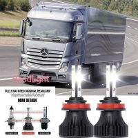 For Mercedes-Benz Actros MP2 MP3 2003-2023 ไฟหน้า LED LAI 40w 6000k แสงสีขาว สําหรับรถยนต์ 2PCS