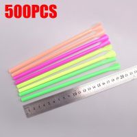 100/500 Pcs Plastic Straws Drinking Straw Spoon Bar Pub Slush Straw For Birthday Celebration Party Supplies New Fast Delivery