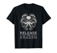 Ancient Greek Mythology Release the Kraken Skull style gift T-Shirt