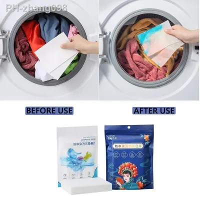 50Pcs/Bag Laundry Tablets Laundry Paper Anti-Staining Clothes Sheets Anti-String Mixing Color Absorption Washing Detergent Sheet