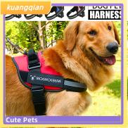 KUANGQIAN Reflective Control No Pull Pet Dog Vest Traction Rope Dog Leash