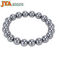 JYA Store สร้อยข้อมือเทราเฮิร์ส9มม. สำหรับผู้ชายและผู้หญิงสร้อยข้อมือแหวนหินพลอยธรรมชาติธรรมชาติบำบัดลดความเหนื่อยล้าที่ทันสมัย