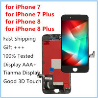 หน้าจอ Lcd Aaa สำหรับ Iphone 7 8 7 Plus จอแสดงผล Lcd 3d เทปกาวสำหรับซ่อมโทรศัพท์จอสัมผัส