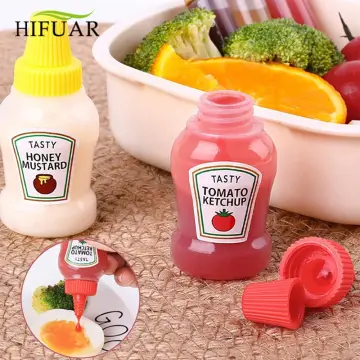 4pcs Home Use Portable Seasoning Squeeze Bottles For Tomato Sauce