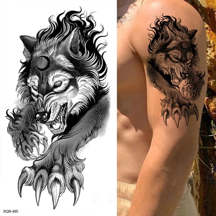 tattoo-temporary-waterproof-forest-lion-tiger-wolf-temporari-tattoo-sticker-body-art-arm-fake-tattoo-for-woman-festival