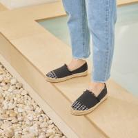 Primest - รองเท้าสวมผ้าแคนวาส Playground Espadrilles (BLACK)