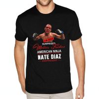 Ninja Nate Diaz T Shirt  Cool Wholesale American for Men Top Quality Short Sleeve Round Neck Tees graphic t shirts streetwear XS-6XL