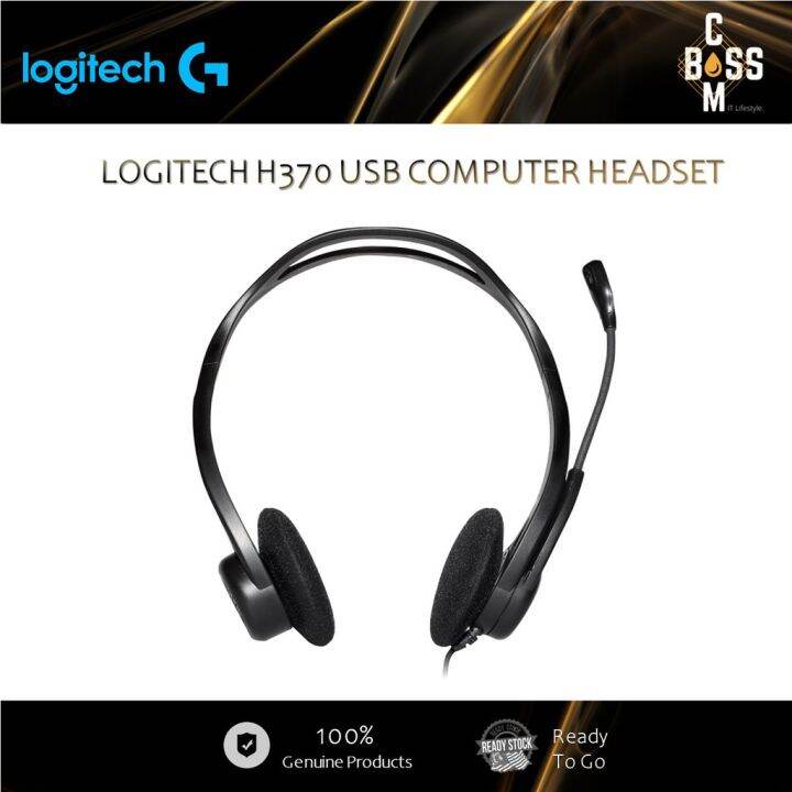 ☎*ORIGINAL* LOGITECH H370 USB COMPUTER HEADSET Lazada