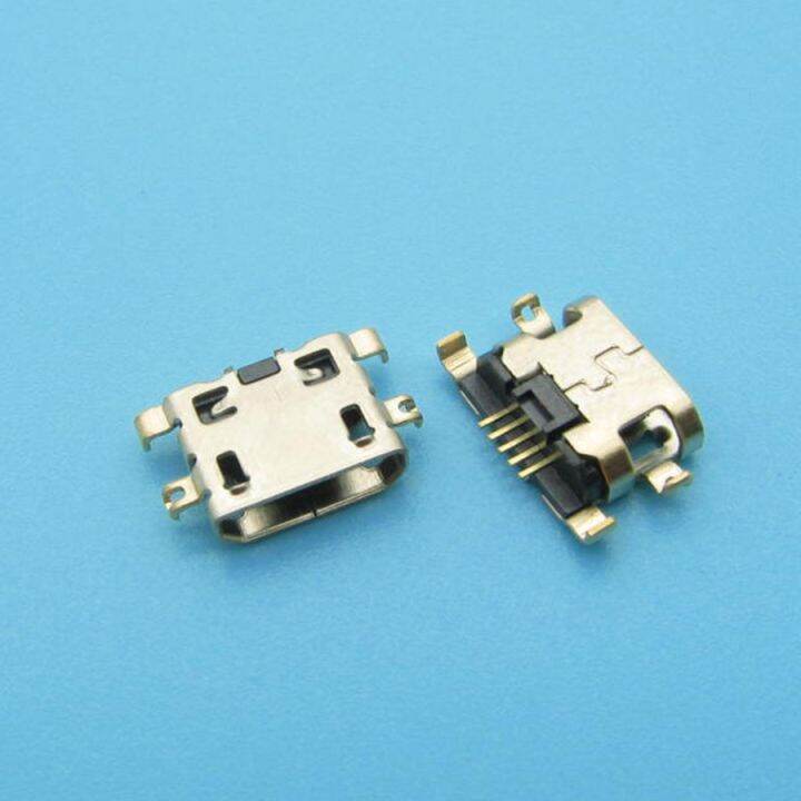 100pcs-micro-usb-5pin-mini-connector-พอร์ตชาร์จมือถือสําหรับ-motorola-moto-e4-e5-แจ็คซ็อกเก็ตท่าเรือ