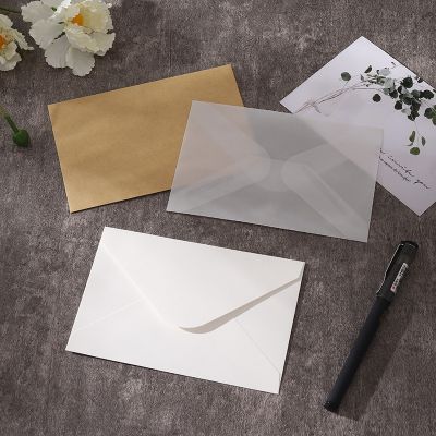 20Pcs/lot White Clear Sulfuric Acid Paper Envelopes For Photo envelope DIY Postcard Card Storage Wedding Invitation Gift Packing