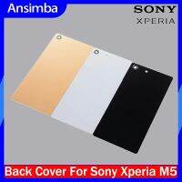 Ansimba เคสกระจกด้านหลังฟิล์มป้องกันสำหรับโซนี่ E5603 M5 Xperia E5633กาวแก้วฝาหลังขนาด5.0นิ้วพร้อมการเปลี่ยน NFC