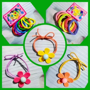 Dream Loom Hair Ties for Kids, 100pcs Small Rubber Hair Bands Elastic