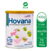 Sữa HOVANA BABY Dinh dưỡng tối ưu hỗ trợ tiêu hóa cho bé từ 0 đến 12 tháng tuổi - 400g