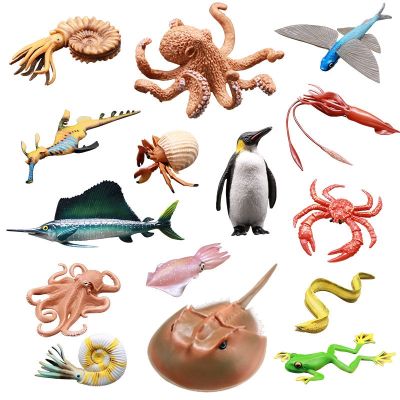 Simulation model of Marine biological squid fish octopus squid shark swordfish children toy animal model