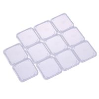 、。；【； 10Pcs/Lot Transparent SD Memory Card Case Holder Box Storage Boxes Memory Card Clear Plastic Case Holder Protector