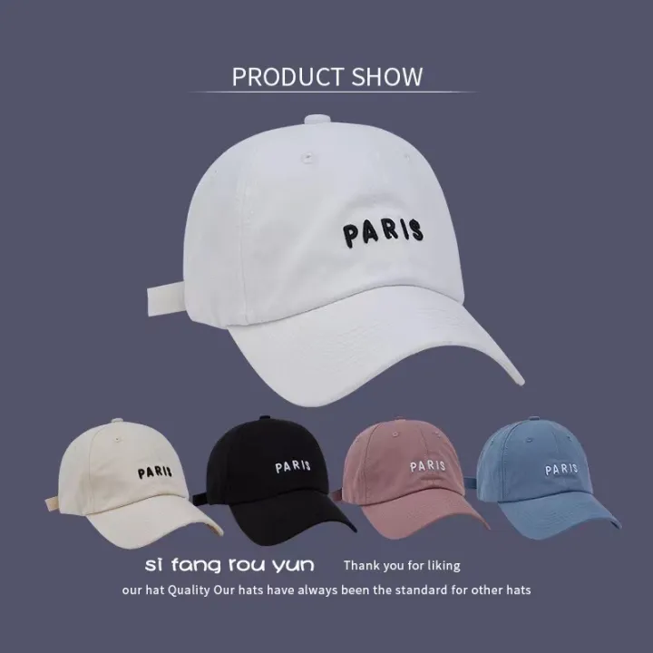 PARIS Fashion Hats Outdoor Bull Caps Unisex Cotton Baseball Cap Lazada PH