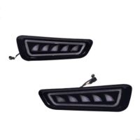 1 Set of Fog Lights with Blue/White LED Daytime Running Lights Amber Continuous Turn Signal for Ford F150 Raptor