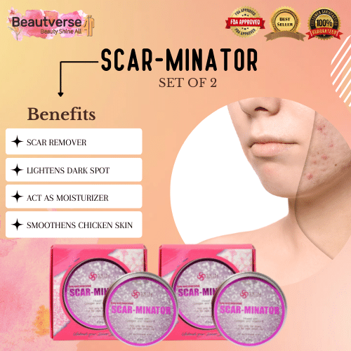 AUTHENTIC SCARMINATOR (SET OF 2) SCAR REMOVER/ PERFECT REMEDY FOR