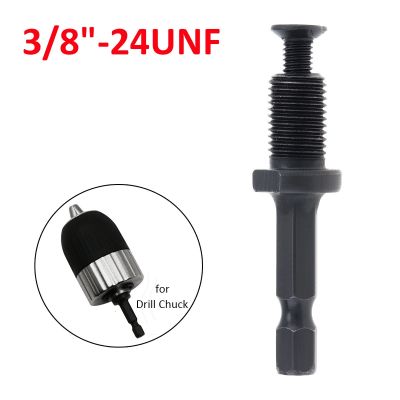 3/8 quot;-24UNF Chuck Drill Chuck Hex Male Shank Adapter Thread with Screw for Electric Hammer Adapter Parts speeding Bit Changeover