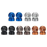 4Pcs 1.3 Inch Metal Beadlock Wheel Rim Wheel Hub for TRX4M 1/18 RC Crawler Car Upgrade Parts Accessories