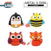 Cute cartoon Penguin owl fox style usb flash drive usb 2.0 64GB 8GB 16GB 32GB vreative pendrive gift