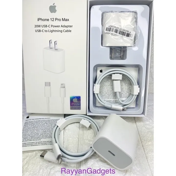 New Original 20W PD USBC Power Charger Set (USBC Power Adapter + USB