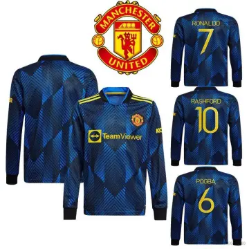 Manchester United 2021 2022 Official Jersey Long Sleeve UCL Ronaldo LS Shirt  (M)