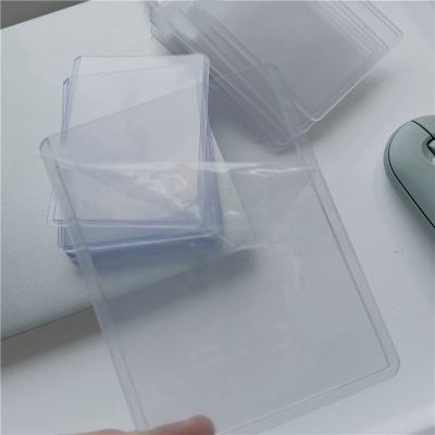 100Pcs Double-Sided Film-Coated Transparent Protective Cover Idol Star Photo Album 3 Inch Hard Card Holder