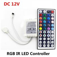 【☸2023 New☸】 122cc store ตัวควบคุมไฟ Led แบบ Ir Rgb 44ปุ่มหรี่ไดรเวอร์ Led รีโมทสำหรับไฟ Led Strib Rgb Smd 2835 3528 5050 3014 5630 Dc 12V 6a 72W