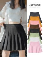 ❐∈ Pleated skirt womens summer 2023 new elastic high waist elastic short skirt large size fat mm slim a word small half body