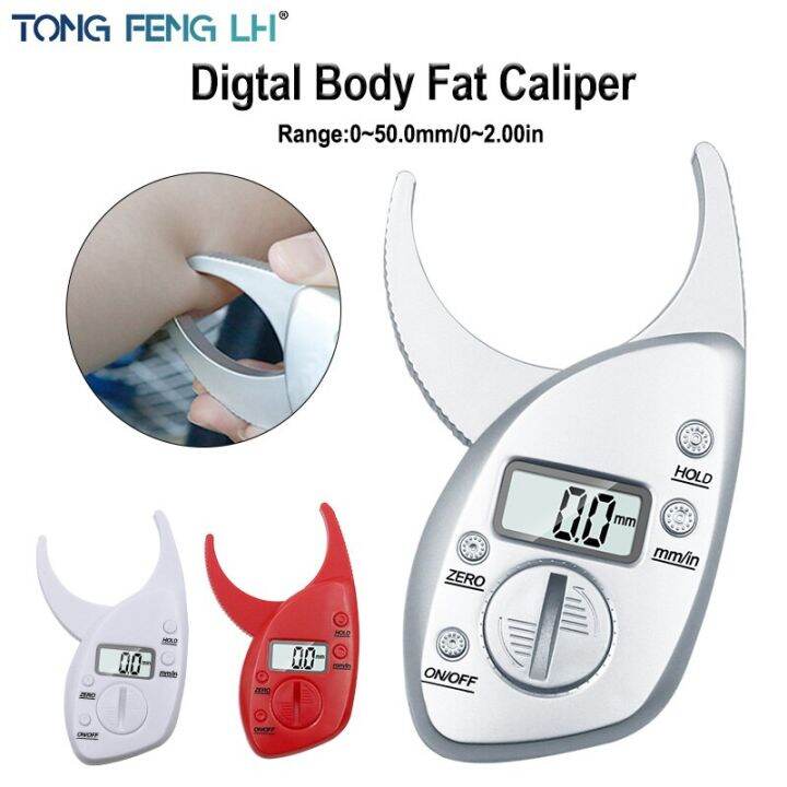 J119 Digital Body Fat Caliper Skinfold Caliper LCD Display Body Fat