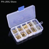 120PCS/Lot M3 PCB Male Female Thread Brass Spacer Standoffs/ Screw /Hex Nut Assortment Set Kit With Plastic Box M3x6mm - M3x15mm