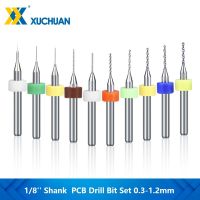 【DT】hot！ Carbide PCB Bit 10pcs 0.3-1.2mm 1/8 Shank Set for Circuit BoardPlacstic Drilling