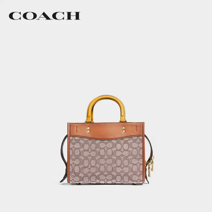 coach-กระเป๋าถือผู้หญิงรุ่น-rogue-25-in-signature-textile-jacquard-สีน้ำตาล-c6444-b4ta7