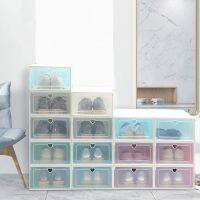 (cerci household goods)1ชิ้น ThickenedShoe OrganizerSetShoes กรณีลิ้นชักโปร่งใสกล่องรองเท้าจัดฝุ่นหลักฐาน